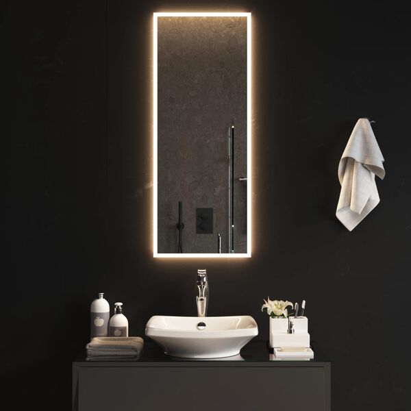 vidaXL LED Bathroom Mirror 15.7"x39.4"