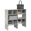 vidaXL Shoe Rack Set of 2 Concrete Grey Engineered Wood Medium