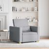 vidaXL Pull out Sofa Bed Single Light grey 35.43 x 64.96 x 34.25 in