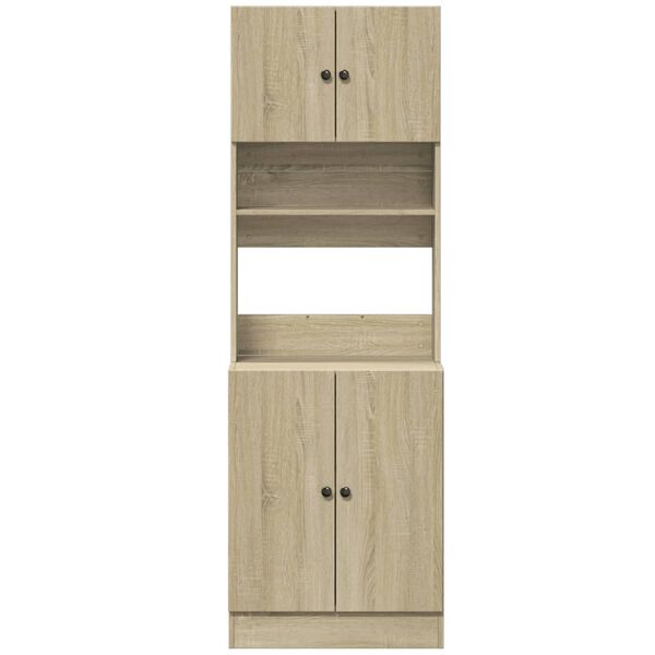 vidaXL Kitchen Cabinet Sonoma Oak 23.6"x19.7"x70.9" Engineered Wood