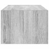 vidaXL TV Cabinet Gray Sonoma Engineered Wood Medium Adjustable Armrests