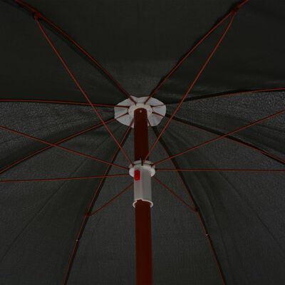 vidaXL Parasol with Steel Pole 70.9" Anthracite
