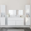 vidaXL Bathroom Furniture Set White Engineered wood, acrylic Large