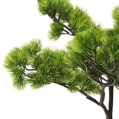 vidaXL Artificial Pinus Bonsai with Pot 23.6" Green