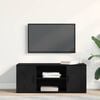 vidaXL TV Cabinet Black oak 39.37 x 13.78 x 15.75 in Engineered wood