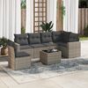 vidaXL Garden Sofa Set Grey