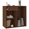 vidaXL Cosmetic Cabinet Brown Oak Engineered Wood 31.5 x 15.7 x 29.5 in