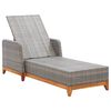 vidaXL Sun Lounger Grey