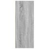 vidaXL Bookcase Grey Sonoma Engineered Wood Bookcase Rectangular