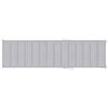 vidaXL Sun Lounger Grey Solid Teak Wood Standard Multi-Position Backrest