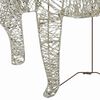 vidaXL Christmas Reindeer Set of 6 Gold Mesh, Metal Medium