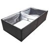 vidaXL Garden Planter Black, Clear