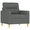 vidaXL Sofa Chair With Footstool Dark grey