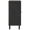 vidaXL Side Cabinet Black Solid mango wood, engineered wood, iron Medium