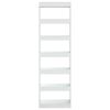 vidaXL Book Cabinet High Gloss White Engineered Wood 78.0 in tall