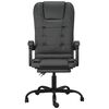 vidaXL Massage Office Chair Black Faux leather, metal, plywood, foam