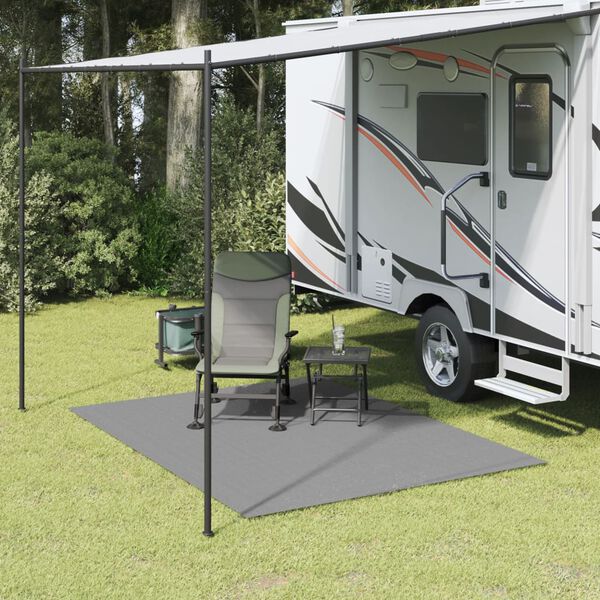 vidaXL Tent Carpet Light Grey 8.2x6.6'
