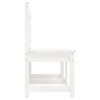 vidaXL Garden Bench White Solid Pine Wood Large Classic/Traditional