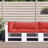 vidaXL Pallet Cushion Set of 3 Red 100% polyester Large