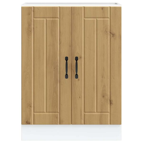 vidaXL Sink Base Cabinet Artisan Oak Engineered Wood Medium