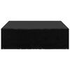 vidaXL Garden Furniture Cover Set of 2 Black Polyethylene 98.4 x 98.4 in