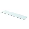 vidaXL Glass Panel Set of 2 Clear Tempered Glass 35.4x7.9 in