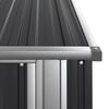 vidaXL Garden Shed Anthracite Galvanized steel 46.7x38.2x82.5 in