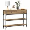 vidaXL Console Table Artisan Oak 72.5 x 25 x 75 cm Engineered Wood