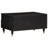 vidaXL Coffee Table Black, Brown Solid mango wood, Engineered wood, Iron