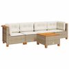 vidaXL Garden Sofa Set Beige
