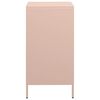 vidaXL Sideboard Pink Cold-rolled Steel Medium Sideboard Rectangular