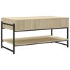 vidaXL Coffee Table Sonoma Oak Engineered Wood 35.4x19.7x17.7 in