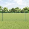 vidaXL Fence with Post Green 3.28 x 82.02 ft Steel