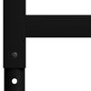 vidaXL Metal Frame Set of 2 Black Powder-coated metal Adjustable