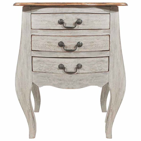 vidaXL Bedside Cabinet Natural wood color Solid mahogany wood