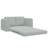 vidaXL Sofa Bed Light Grey 58.27 x 27.95 x 32.68 in Velvet