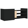 vidaXL TV Cabinet Black Engineered wood 39.4x13.8x15.7 in TV Cabinet