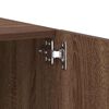 vidaXL TV Cabinet Brown Oak Engineered Wood Medium TV Cabinet