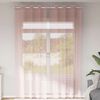 vidaXL Voile Curtains with Grommets 2 pcs Light Pink 55.1x118.1"
