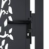 vidaXL Garden Gate Anthracite 39.4x49.2" Steel Tree Design