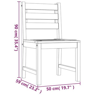 vidaXL 9 Piece Patio Dining Set Solid Wood Teak