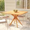vidaXL Garden Table Natural Wood Solid Acacia wood Medium Durable