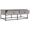 vidaXL Coffee Table Grey Sonoma Engineered wood, Metal Medium