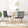 vidaXL Dining Chair Set of 2 Dark Grey