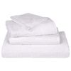 vidaXL Shower Towel Pack of 10 White 100% Cotton 27.6x55.1 in