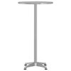 vidaXL Outdoor Bar Table Silver Aluminum, Stainless Steel Small
