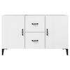 vidaXL Sideboard High gloss white Engineered wood 39.4x14.2x23.6 in