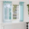 vidaXL Voile Curtains with Grommets 2 pcs Turquoise
