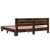 vidaXL Bed Frame Smoked Oak Engineered wood Super King Durable