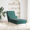 vidaXL Massage Chaise Lounge Dark Green